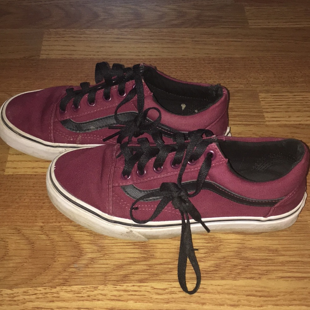 Maroon vans